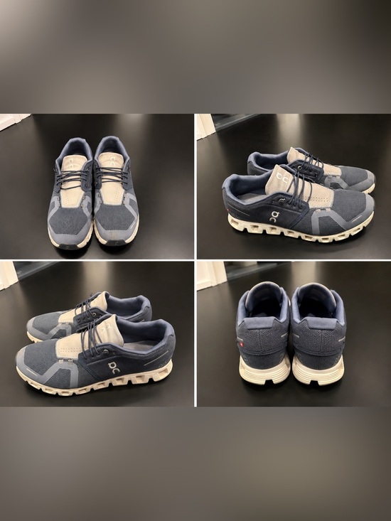 On Running Other - On Running Men's Navy and Beige Cloud Sneakers